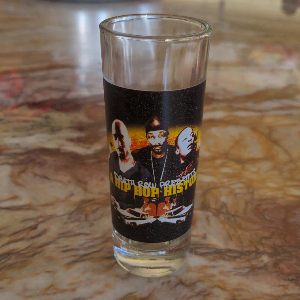 Death Row Presents A HIP HOP HISTORY Shot glass